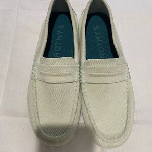 Rothy's drivers Mint Green Canvas Slip-On Loafers